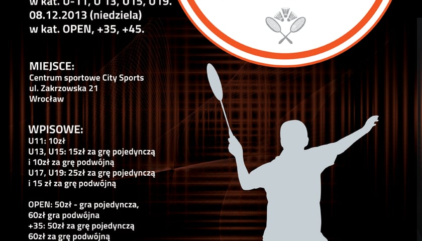 7-8.12. – mistrzostwa Dolnego Śląska w badmintonie