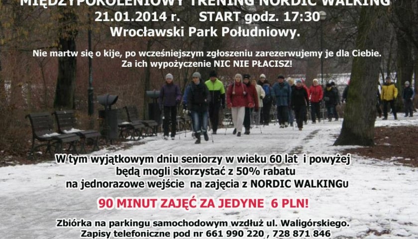 21.01 – trening nordic walking