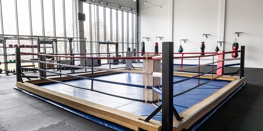 Ring bokserski w nowej hali sportowej przy ul. Racławickiej