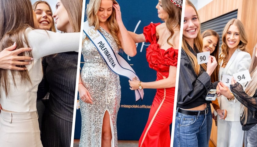 Na zdjęciu środkowym jest Wiktoria Wojciechowska (Polkowice) w szarfie, na zdjęciu lewym Emilia Mesjasz (Goszcz), trzymająca w ręku kartkę z numerem 3