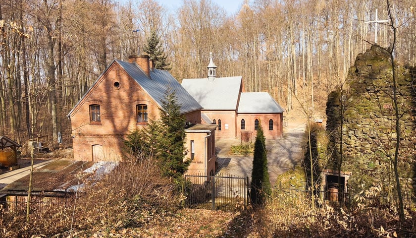 <p>Kości&oacute;ł - pustelnia w Lasie Pustelnik</p>