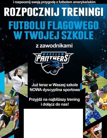 Pantery uczą młodzież podstaw futbolu amerykańskiego