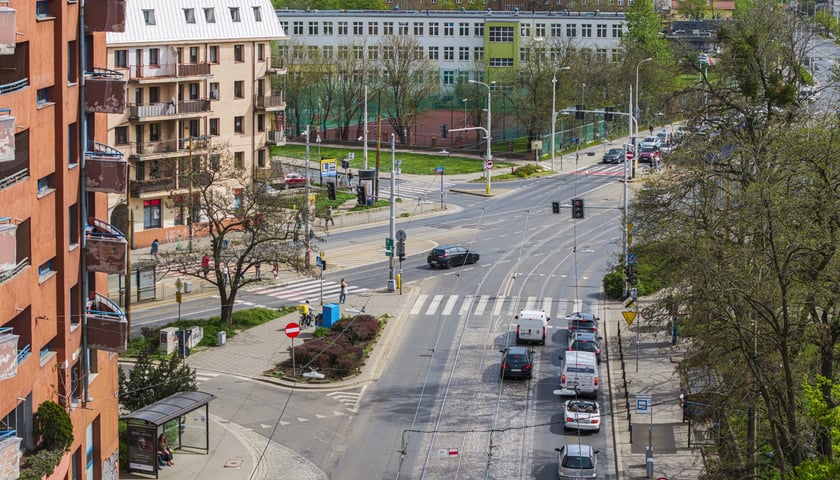 Skrzyżowanie ulicy Kościuszki z Traugutta, Na Niskich Łąkach i Krakowską 