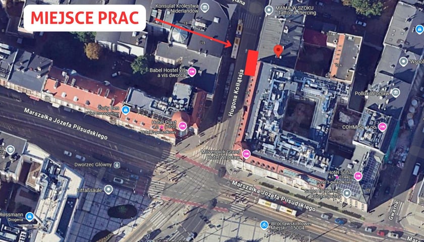 Miejsce prac MPWiK - Google Maps