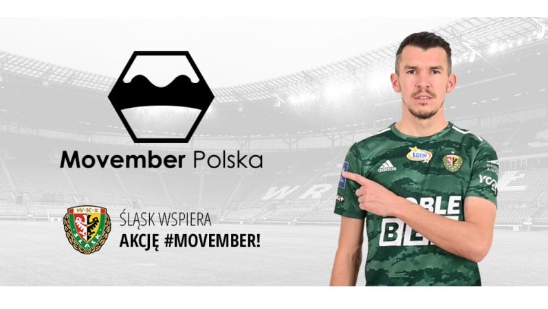 Piłkarze Śląska wspierają akcję Movember
