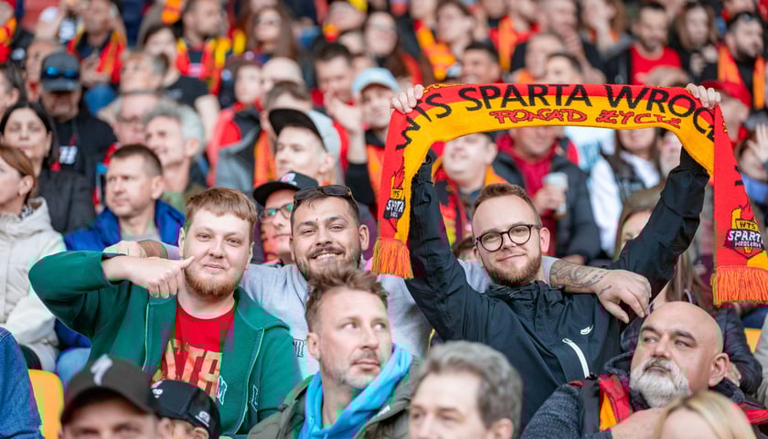 Kibica na meczy Sparty Wrocław z Motorem Lublin