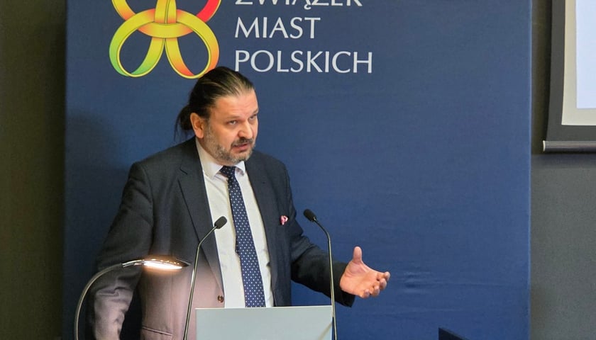 Inauguracyjne posiedzenia Komisji Gospodarowania Nieruchomościami ZMP. Wrocław, 28.05.2025. Na zdjęciu Grzegorz Kubaszewski