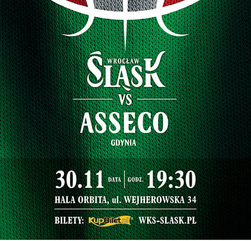 Trwa sprzedaż biletów na mecz Śląsk – Asseco