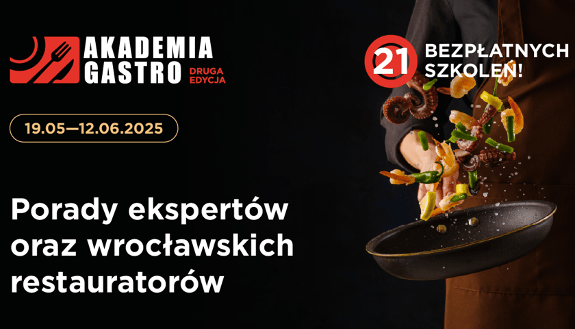 Akademia Gastro II - plakat zapowiadający cykl spotkań