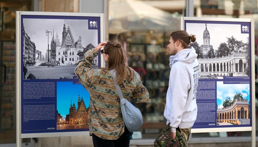 Wystawa  80 lat powojennego Wrocławia na ul. Oławskiej we Wrocławiu