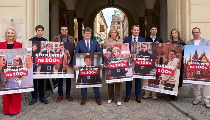 Kampania profrekwencyjna „Głosujemy na 100%” - konferencja prasowa 07.05.2025