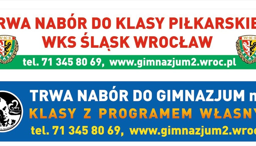 Klasa piłkarska Śląska Wrocław w Gimnazjum nr 2