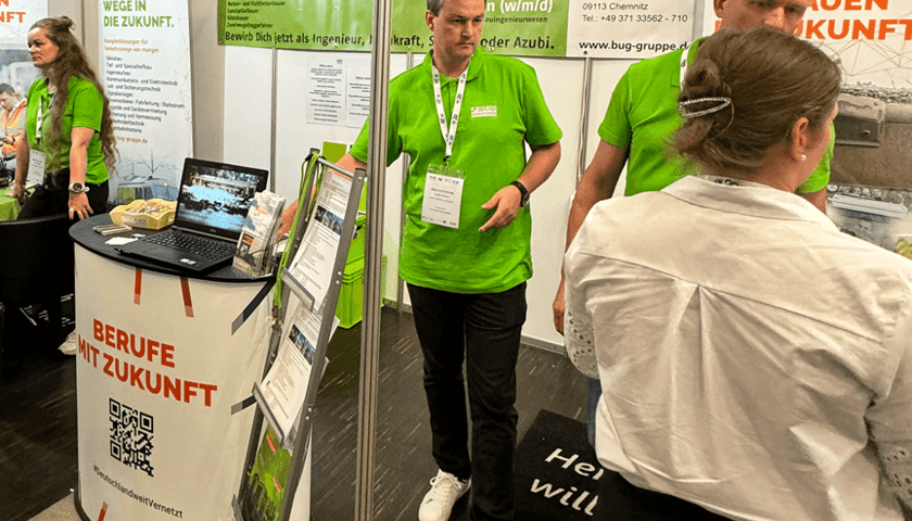 Stoisko wystawcy na poprzedniej edycji Międzynarodowych Targów Pracy 