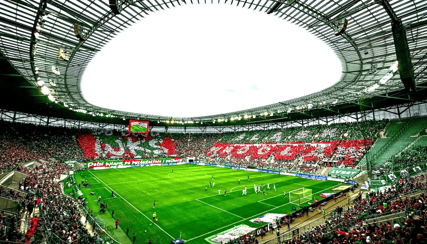 Stadion Tarczyński Arena podczas meczu Śląska 