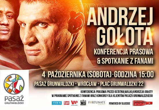 Andrzej Gołota we Wrocławiu spotka się z fanami