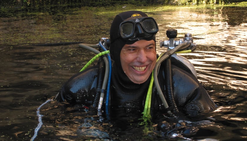 Nuno Gomes - rekordzista świata w nurkowaniu odwiedzi Wrocław