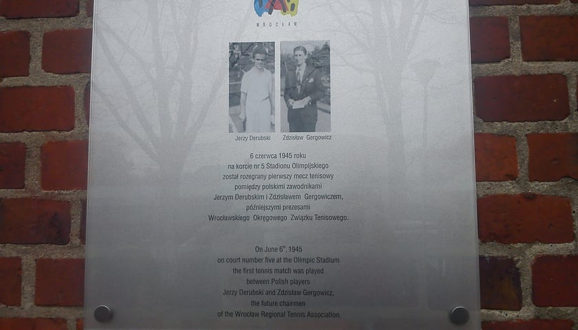 We Wrocławiu uczczono pionierów tenisa