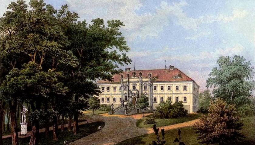 <p>Pałac Czettritz&oacute;w w Czarnym Borze. Tu urodził się von Zedlitz. Pałac należał do rodziny jego matki.</p>