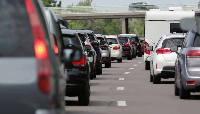 Korek na autostradzie A4, zdjęcie ilustracyjne