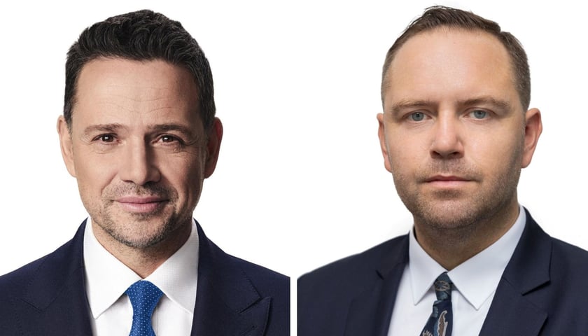 Rafała Trzaskowski i Karol Nawrocki 