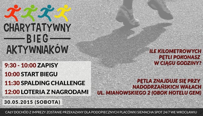Już jutro bieg charytatywny we Wrocławiu