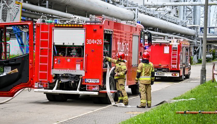 Ćwiczenia służb w elektrociepłowni - Wrocław