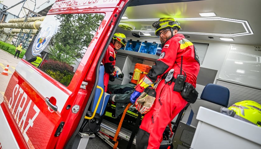 Ćwiczenia służb w elektrociepłowni - Wrocław