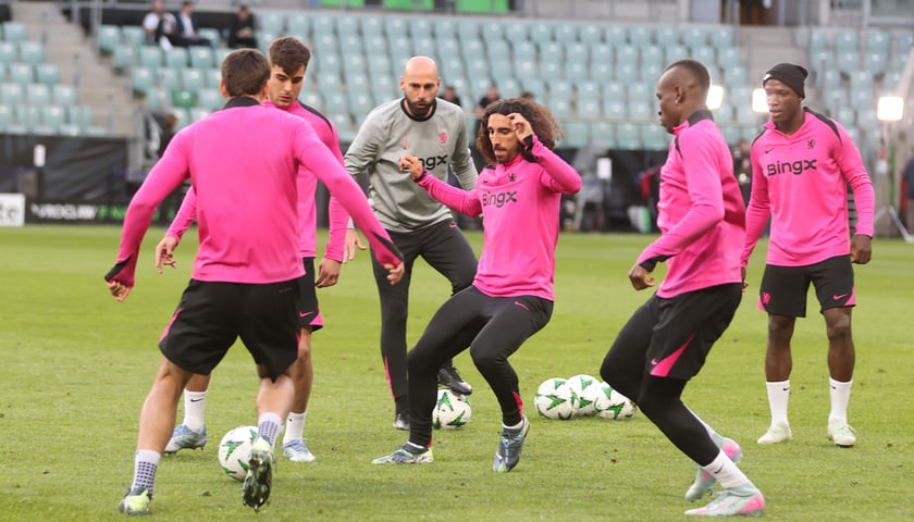 <p>Trening Chelsea na stadionie we Wrocławiu. 27.05.2025</p>