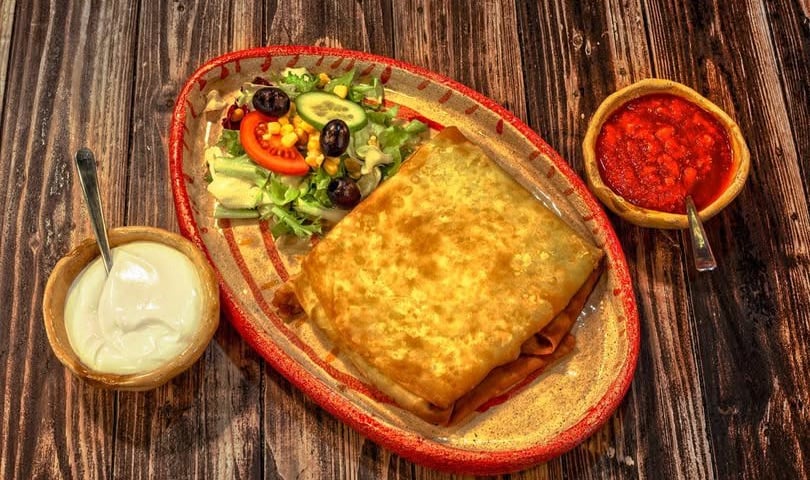 Zdjęcie przedstawia potrawę serwowaną w Mexico Barze we Wrocławiu.