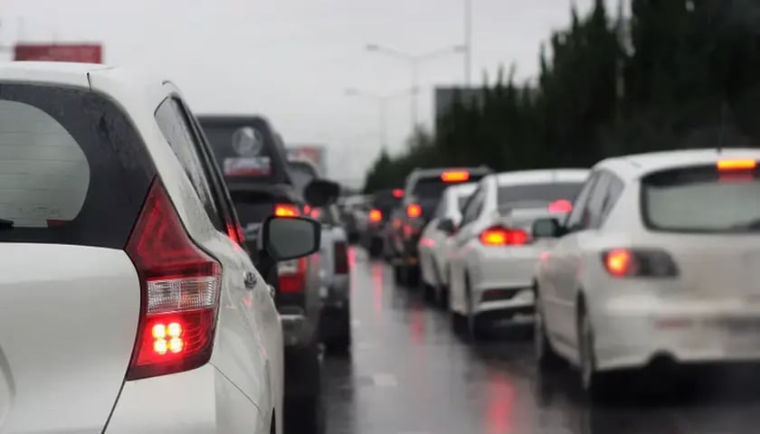 Korek na autostradzie A4, zdjęcie ilustracyjne