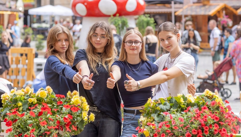 Autorki projektu „Mniej zmęczony – lepiej wyuczony“ (od lewej): Weronika Kieszkowska, Zofia Śliwińska, Olivia Siemiochin i Blanka Pieczkowska