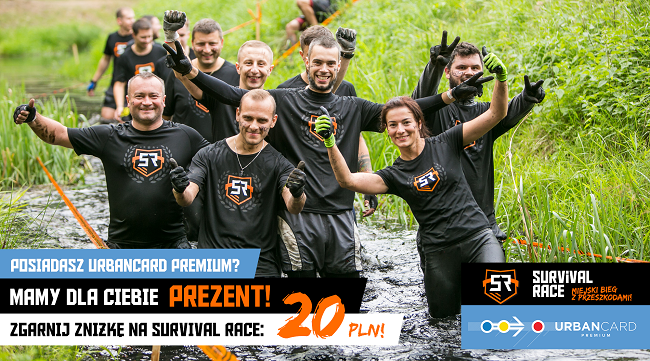 URBANCARD Premium – zapisy na Survival Race nawet 20 zł taniej