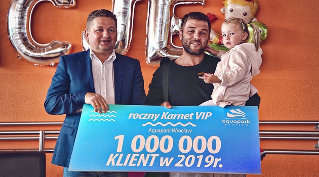 Wrocławski aquapark powitał w tym roku milionowego gościa