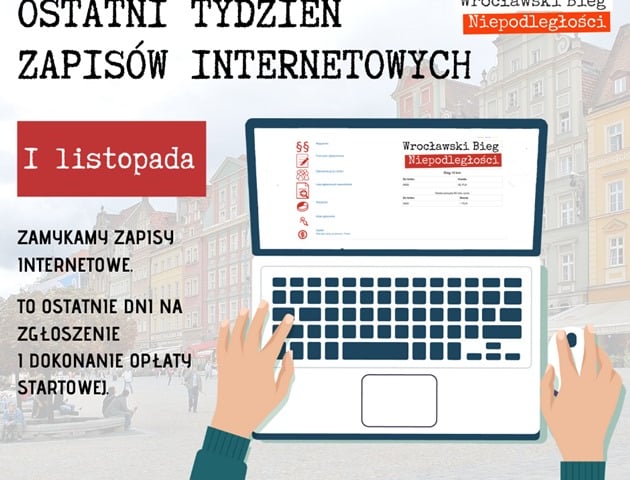 Internetowe zapisy na Wrocławski Bieg Niepodległości tylko do 31 października