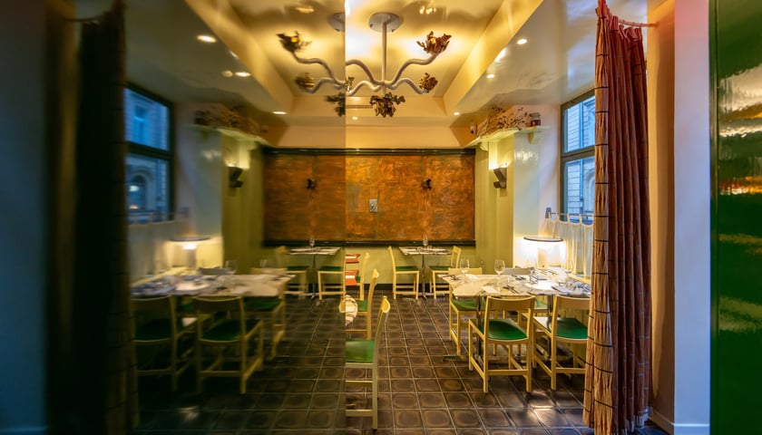 Wnętrze restauracji BABA, ul. Nożownicza 1d