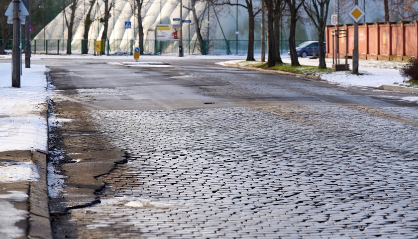 Ulica Poznańska. Zdjęcie z 5 stycznia