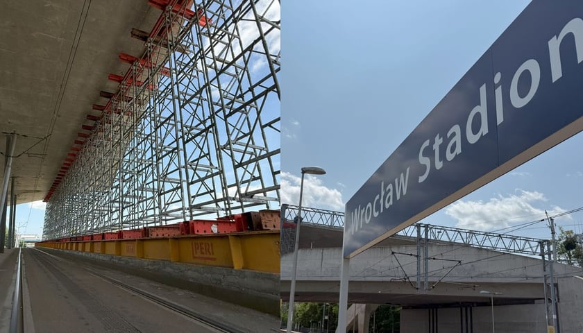 Wiata na przystanku tramwajowym "Tarczyński Arena (Lotnicza)"