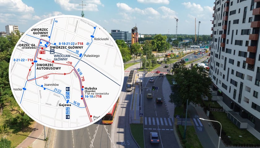 Zmiany w komunikacji na Bardzkiej. Budują wydzieloną trasę dla autobusów i tramwajów | WIDEO