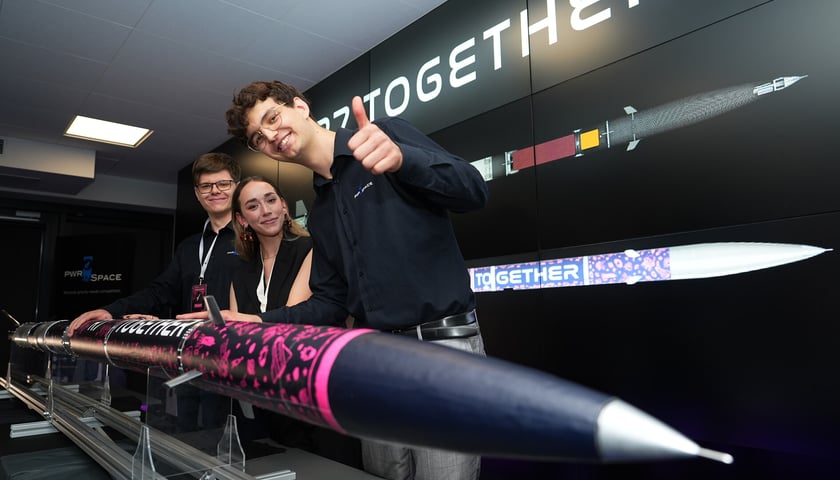 Premiera rakiety R7 "Together", skonstruowanej przez studentów Politechniki Wrocławskiej