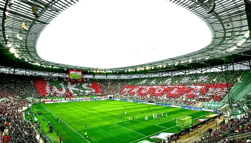 Stadion Tarczyński Arena podczas meczu Śląska 