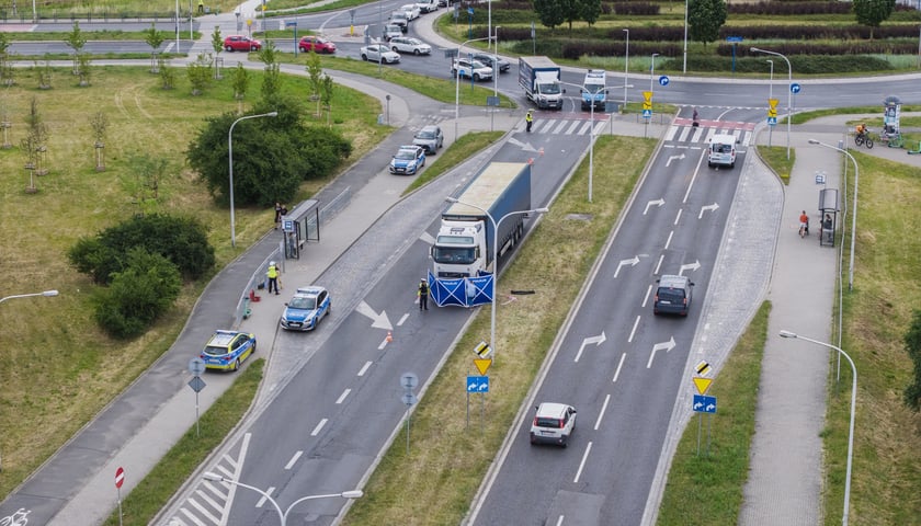 Wypadek na rondzie Pileckiego