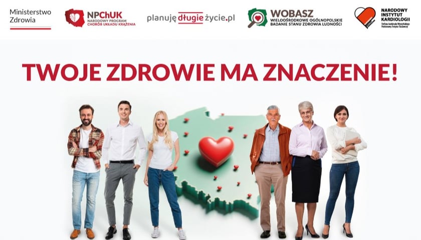 Na zdjęciu plakat promujący WOBASZ.