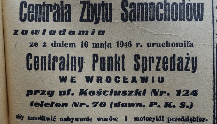 Ogłoszenie z gazety