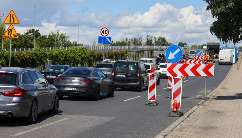 Prace drogowe na Gądowiance, 22.07.2025