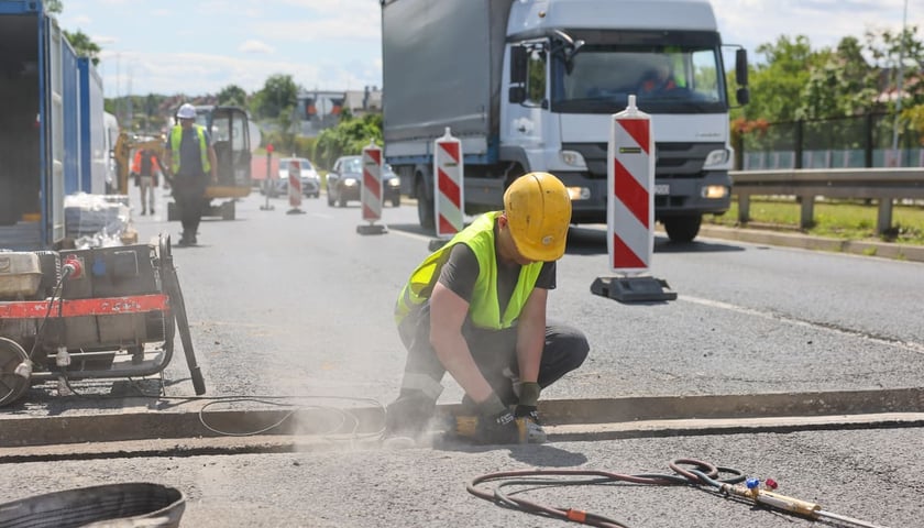 Prace drogowe na Gądowiance, 22.07.2025