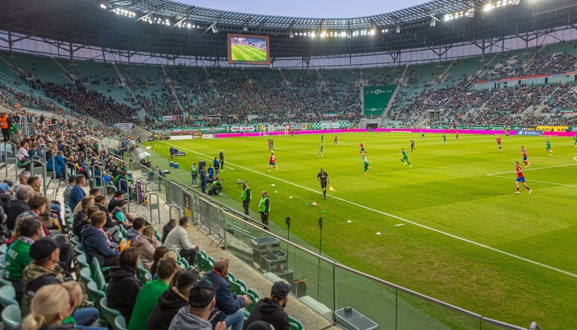 Tarczyński Arena we Wrocławiu, mecz Śląska Wrocław, zdjęcie archiwalne