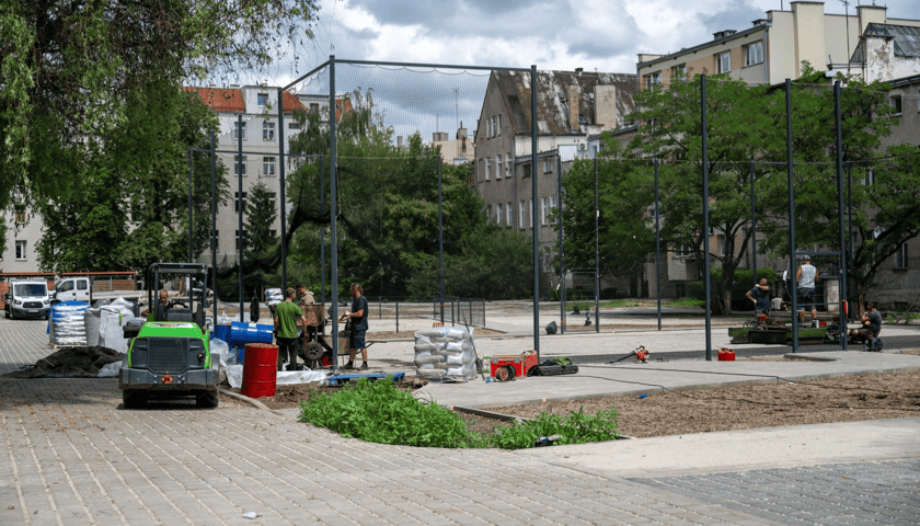 Remont podwórka na Kleczkowie