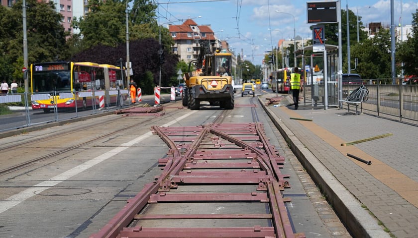 Prace torowe przy ul. Bardzkiej, 30.07.2025