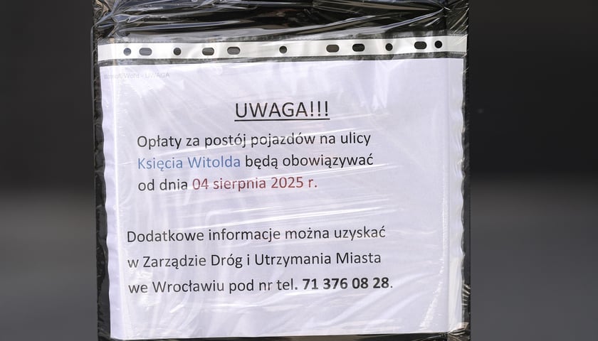 Na Kępie Mieszczańskiej, m.in. na ul. księcia Witolda, od poniedziałku 4 sierpnia trzeba będzie zapłacić za parkowanie