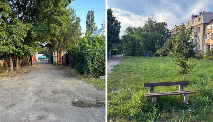 Wnętrze podwórzowe w kwartale ulic Klimasa, Gazowej, Tarnogajskiej i Kamienickiej